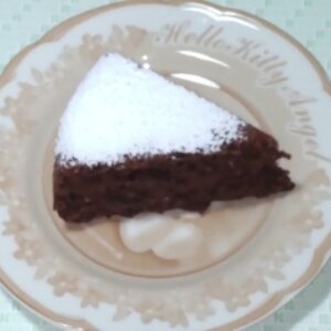 レンジで手早いチョコレートケーキ